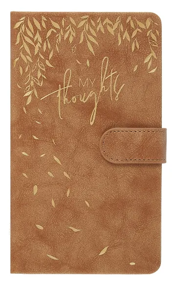 Ежедневник недат. А6+ 120л "Тиволи глосс" бежевый, кожзам, тв.переплет, тиснение фольгой, магнит.клапан, офсет, ляссе - фото 1