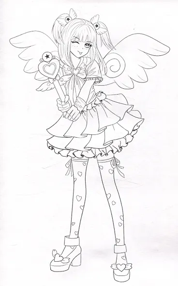 АНИМЕ-РАСКРАСКА. ВОЛШЕБНОЕ АНИМЕ - фото 2