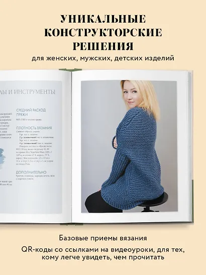 Необычные конструкции обычных вещей. Интерактивные мастер-классы по вязанию на спицах стильной одежды - фото 5