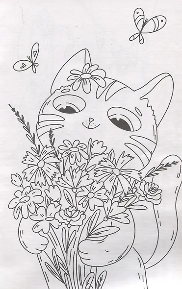 ЛЮБИМАЯ РАСКРАСКА эконом А4. МИЛЫЕ КОТЯТА - фото 4