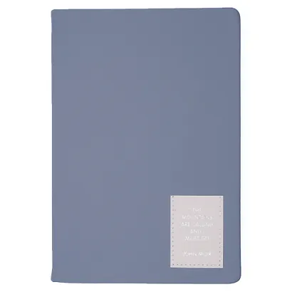 Ежедневник недат. А5 152л "NUANCES" дымка, 7Б, иск.кожа, тв.переплет, тонир.блок, нашивка с тисн.фольгой, скругл.углы, ляссе, инд.уп - фото 1