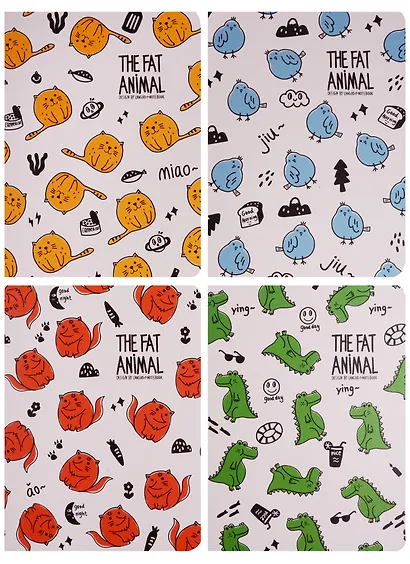 Записная книжка «Fat animals», 24 листа, А6 - фото 4