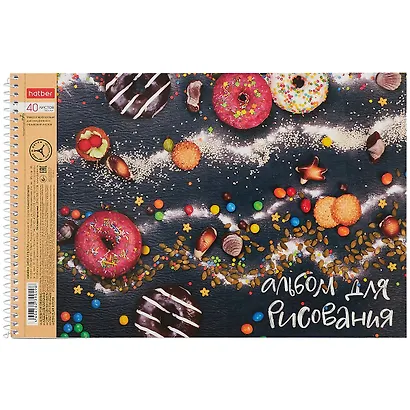 Альбом для рисования Hatber, Sweet moments, А4, 40 листов, на спирали, в ассортименте - фото 3