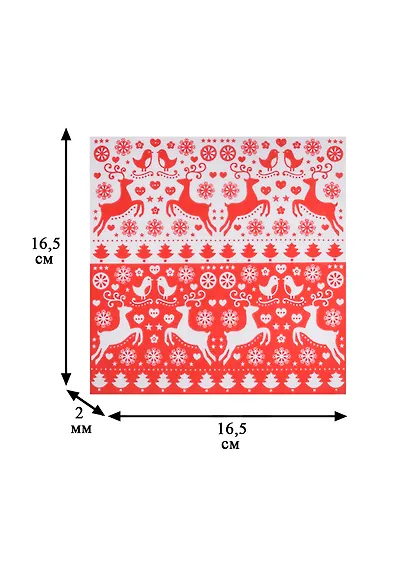 Салфетки для декупажа Снеговики на лыжах - 2 шт. P-SDL011300/312162 - фото 2