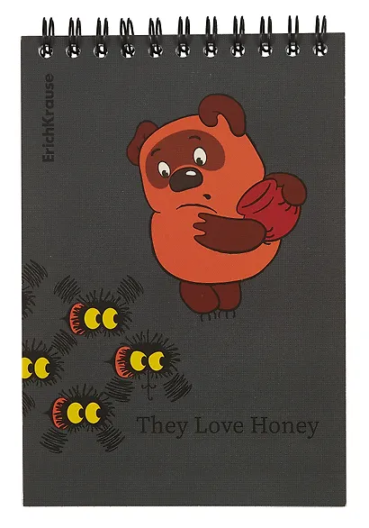 Блокнот А6 60л кл. "Винни-Пух" клетка, офсет 60г/м2, спираль, Erich Krause - фото 5