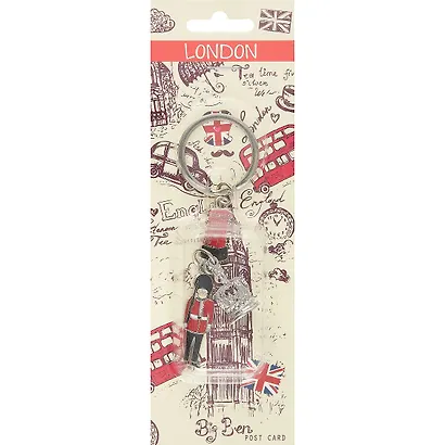 Брелок London Корона, солдат и почтовый ящик (металл) (12-07370-8979) - фото 2