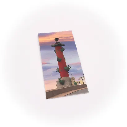 Магнитная закладка, арт. ЗМСПб-03-01, Ростральная колонна. Закат - фото 1