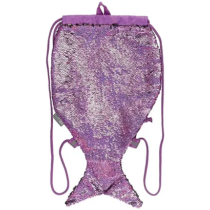 Мешок для сменной обуви «Хвост русалки», фиолетово-черный - фото 2