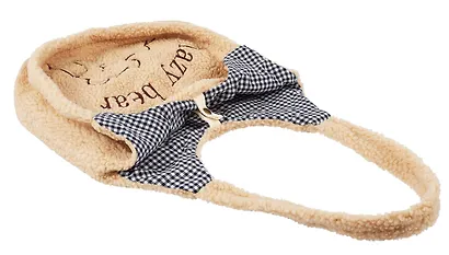 Сумка-шоппер плюшевая Мишка Lazy bear (бежевая) (40х36) (12-ZhenPin-2715) - фото 2