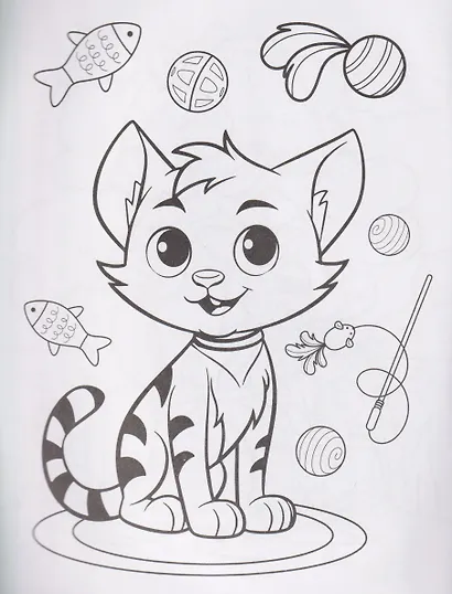 Милые животные. Раскраска - фото 3