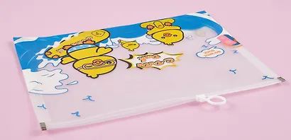 Папка на молнии А4 "Утки" с расширением, в ассортименте - фото 6