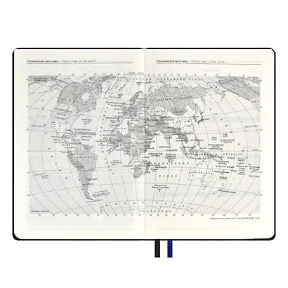 Ежедневник недат. А5 160л "Сариф" черный, кожзам, тв.переплет, карман для моб.тлф, тонир.блок, ляссе - фото 4