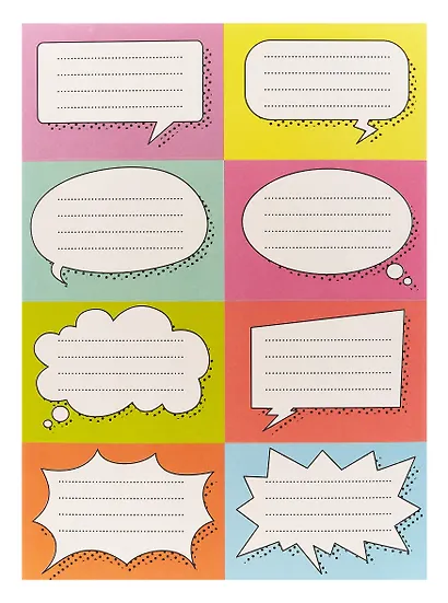 Наклейки для тетрадей 24 штуки "Баблы" - фото 1