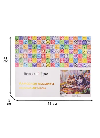 Алмазная мозаика на холсте ТМ Белоснежка Пара 356-ST-S - фото 3