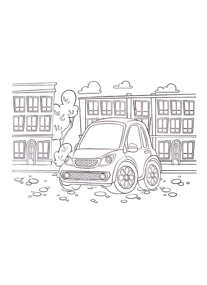 МАКСИ-РАСКРАСКА с наклейками. ТРАНСПОРТ - фото 3