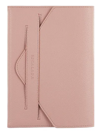 Ежедневник недат. А5 160л "Наппа экстра" розовый, кожзам, тв.переплет, обл.поролон, блинтовое тиснение, клапан в петле, офсет, ляссе - фото 1