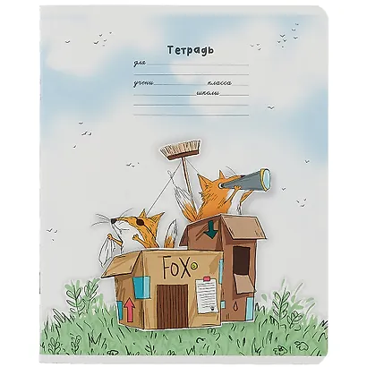Тетрадь в линейку Феникс+, "Лисьи истории", 18 листов, в ассортименте - фото 5