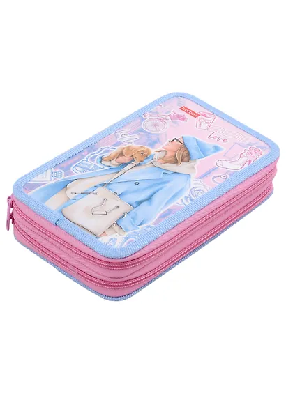 Пенал 2отд. "Романтика" 190*110мм, молния, глянц.ламинация, таблица умножения, инд.уп. - фото 1