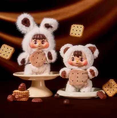 Фигурка коллекционная 52TOYS Плюшевая игрушка с подвесом LITTLE BUNS Melting Together Series (74303) - фото 6