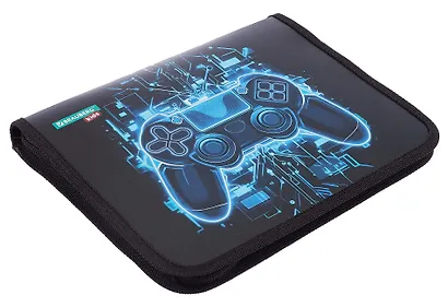 Папка для тетрадей A5 "Digital gamepad" молния с трех сторон, пластик - фото 2