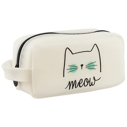 Сумочка на молнии Коты (20х10) (силикон) (ПВХ бокс) - фото 1
