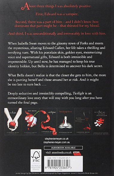 Twilight (Stephenie Meyer) Сумерки (Стефани Майер) /Книги на английском языке - фото 2