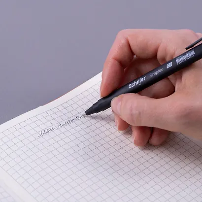 Ручка шариковая Schiller, Simplex, автоматическая черная 0,7 мм - фото 7