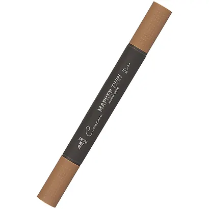 Маркер художественный "Сонет" пыльн.коричневый, двухсторон., тонк. и широк.долото, Сонет - фото 1