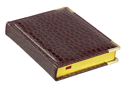 Ежедневник дат. 2026г. А6 176л "Business Premium. Lizard" бордо, 7Б, иск.кожа, обл.поролон, тв.переплет, мет.уголки, тонир.блок, зол.торец, справ.мат-лы, 2 ляссе, инд.уп - фото 2