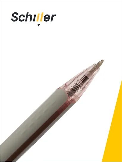 Ручки шариковые автоматические синие 12 штук "Expert" 0,5 мм, в ассортименте, Schiller - фото 2