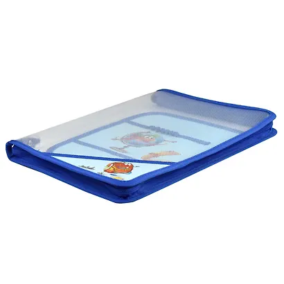 Папка для труда А4 "ГЛОБУС" 32,8*22,8см, пластиковая, молния с 3х сторон, внутр.блок для канц.принадлежностей - фото 3