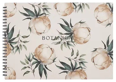 Альбом для рисования 40л А4 "Peony", айвори, карт.обл., спираль, ламинация, микротекстурирование - фото 1