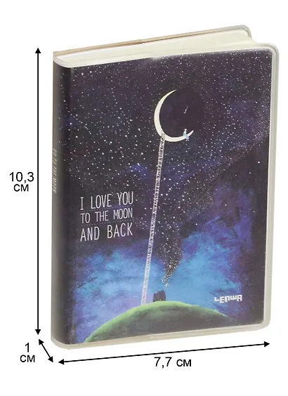 Записная книжка А7 80 листов клетка "To the moon" - фото 2