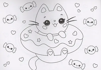 РАСКРАСКИ А5 эконом. альбомные. КОТИКИ - фото 3