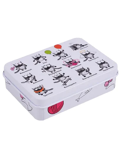 Шкатулка Cats life (9х7х3) (металл) - фото 1