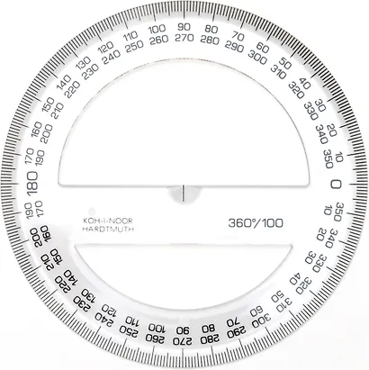 Транспортир 10 см, Koh-I-Noor - фото 1