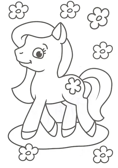 Раскраска А4 Эконом. Крошки пони - фото 2