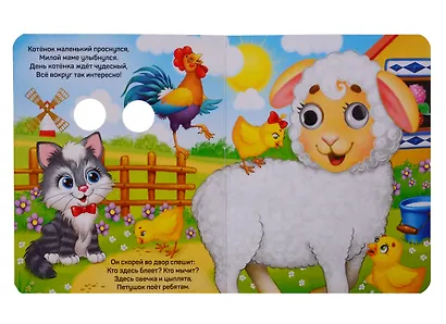 Набор картонных книг "Изучаем все вокруг". Книги с глазками (комплект из 4 книг) - фото 3