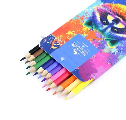 Карандаши цветные 12цв "Racoon" к/к, подвес, Koh-I-Noor - фото 2