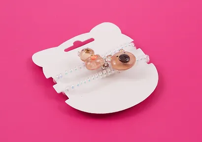 Набор резиночек-пружинок «Капибара с мандарином и мордочка», 2 штуки, пластик, Lafilaf - фото 3