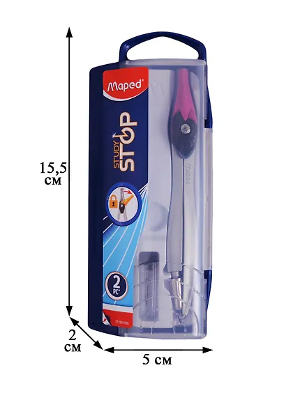 Циркуль школьный "Study Stop" 120мм - фото 6