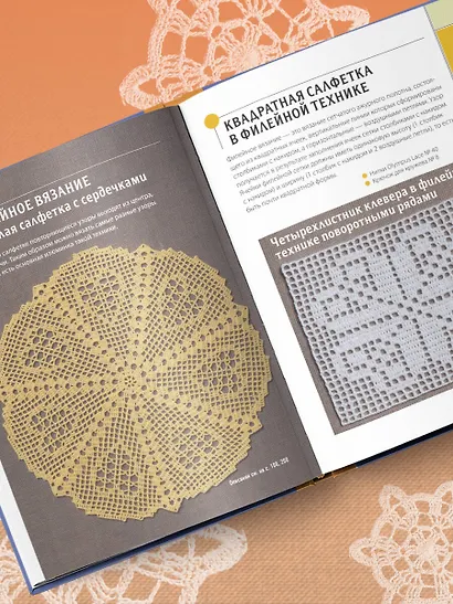 Ажурное вязание крючком. Полный японский справочник. Техники, приемы и 130 узоров филейного, ирландского, ленточного и ажурного вязания - фото 7