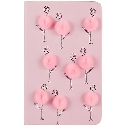 Записная книжка А6 110л лин. "Пушистый фламинго" 7БЦ - фото 1