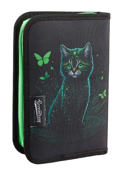 Пенал 1 отделение "Мистический кот" 20*13 см - фото 2