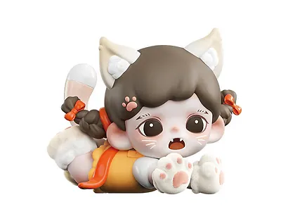 Коллекционная фигурка Кошачье личико, серии Зора TNT Space, высота 8.5см, Blind Box, 12-T3012-7 - фото 7