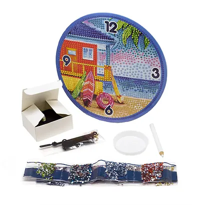 Набор для творчества. Алмазные узоры. Часы "Лето на Гавайях" - фото 2