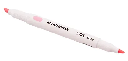 Текстовыделитель розовый, двухсторонний, Yoi - фото 4