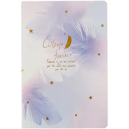 Тетрадь 36л лин. "Feather" ассорти, сшивка - фото 4