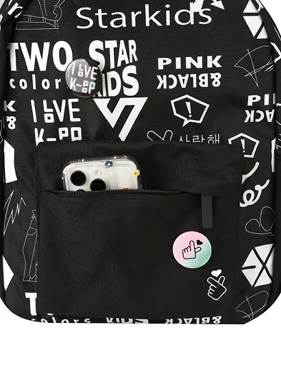Рюкзак "K-POP" 1 отделение, 39*29*14 см, значки в комплекте - фото 6