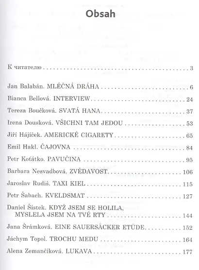 Рассказы современных чешских писателей: Пособие по чтению на чешском языке - фото 2